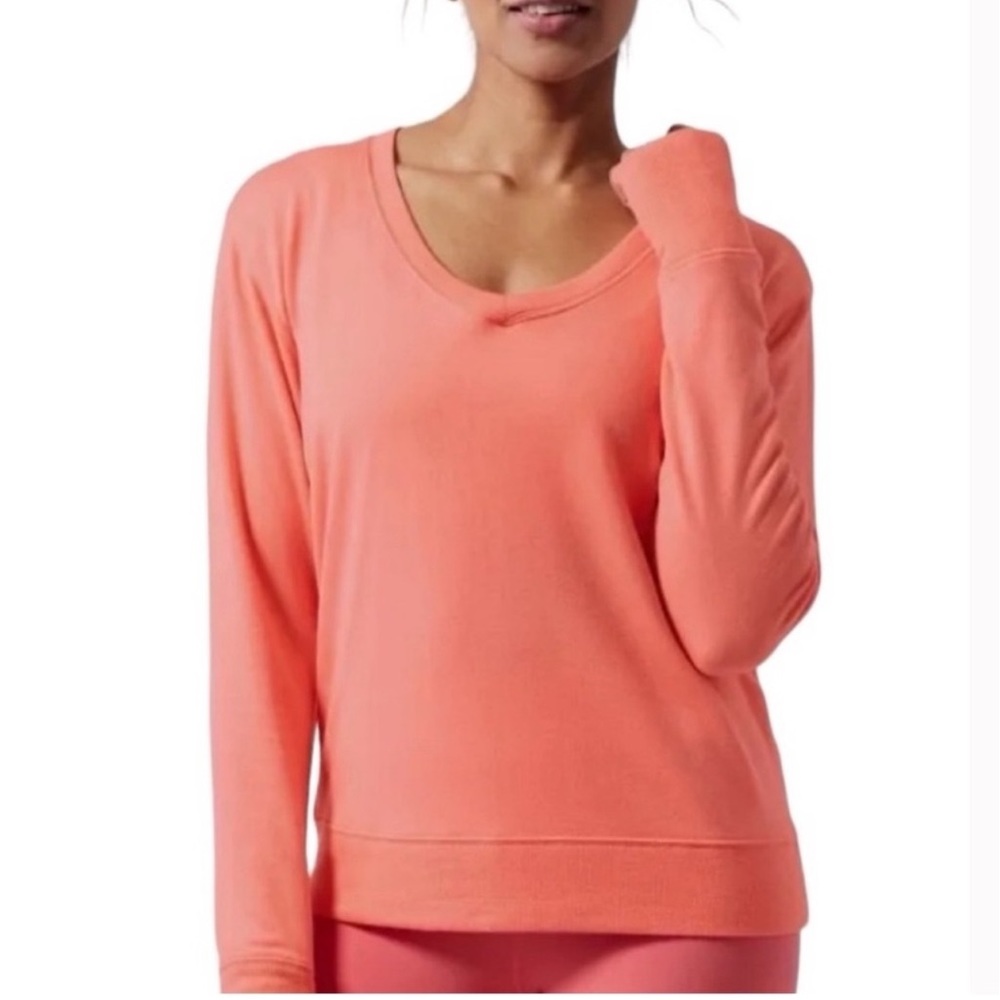 Athleta Sunrise V-neck Sweatshirt Size XS